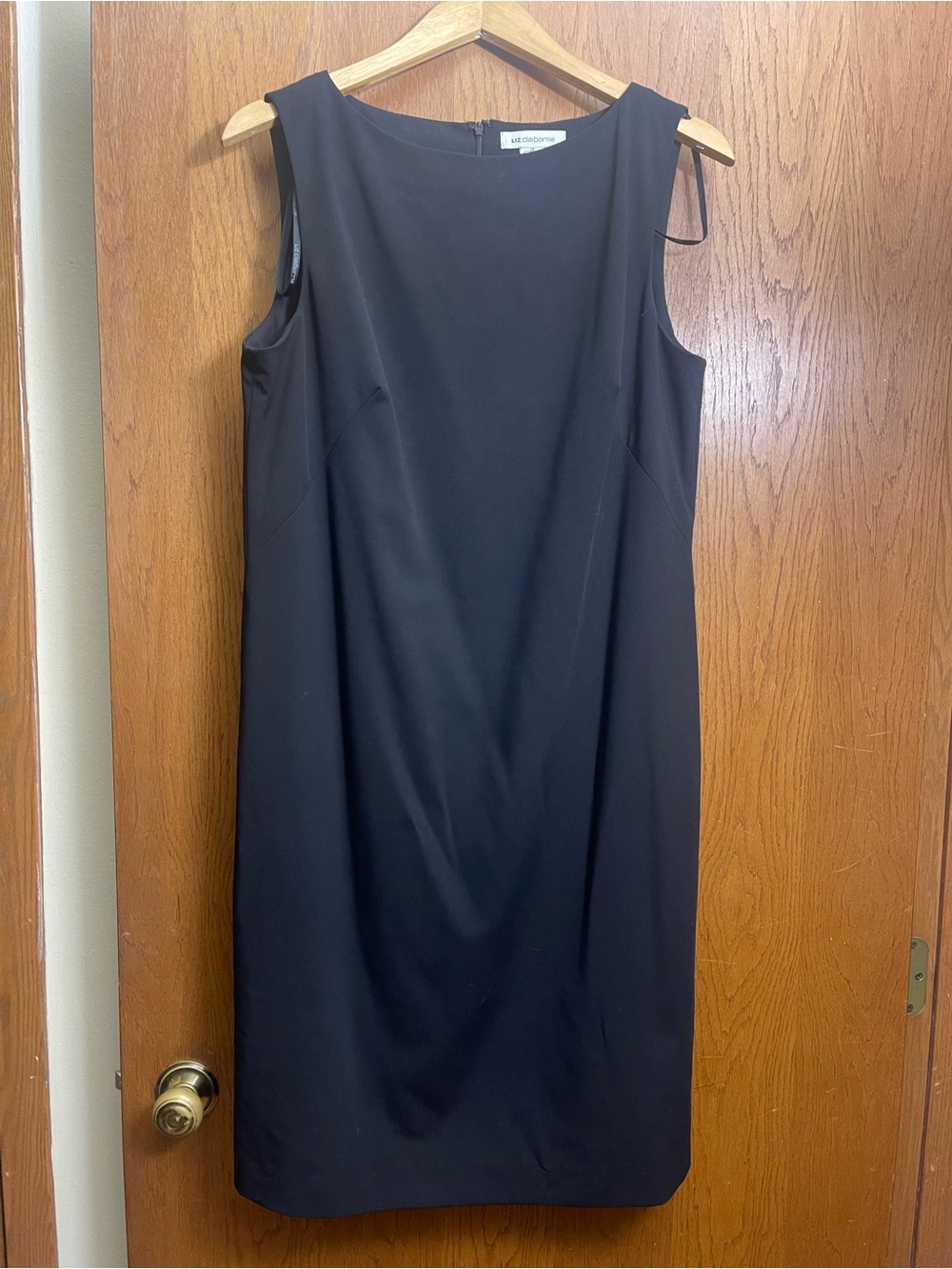 Liz Claiborne Classic Black Sleeveless Midi Dress
